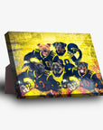 'Michigan Doggos' Personalized 5 Pet Standing Canvas