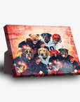 'Cleveland Doggos' Personalized 5 Pet Standing Canvas