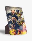 'New Orleans Doggos' Personalized 4 Pet Standing Canvas