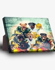 'Green Bay Doggos' Personalized 5 Pet Standing Canvas