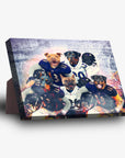 'Baltimore Doggos' Personalized 5 Pet Standing Canvas