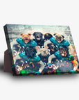 'Jacksonville Doggos' Personalized 6 Pet Standing Canvas