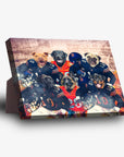 'Chicago Doggos' Personalized 6 Pet Standing Canvas