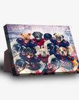 'Houston Doggos' Personalized 6 Pet Standing Canvas
