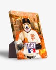 'San Franpawsco Giants' Personalized Pet Standing Canvas
