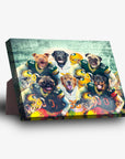 'Green Bay Doggos' Personalized 6 Pet Standing Canvas