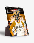 'Paw Orleans Pelicans' Personalized Pet Standing Canvas