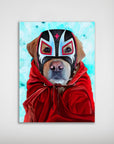 'El Luchador' Personalized Dog Mini Portrait