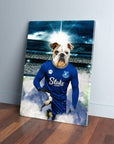 'Everton Doggos Football' Personalized Pet Canvas