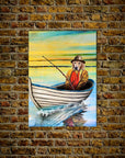 'The Fisherman' Personalized Pet Mini Portrait