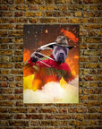 'Freddy Woofer' Personalized Pet Mini Portrait