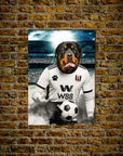 'Fulham Doggos Football' Personalized Dog Poster