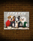 'Furends' Personalized 3 Pet Mini Portrait