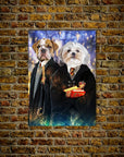 'Harry Doggers 2' Personalized 2 Pet Mini Portrait