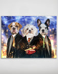 'Harry Doggers 3' Personalized 3 Pet Mini Portrait