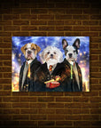 'Harry Doggers 3' Personalized 3 Pet Mini Portrait