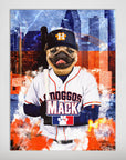 'Houston Astro Doggos' Personalized Pet Poster
