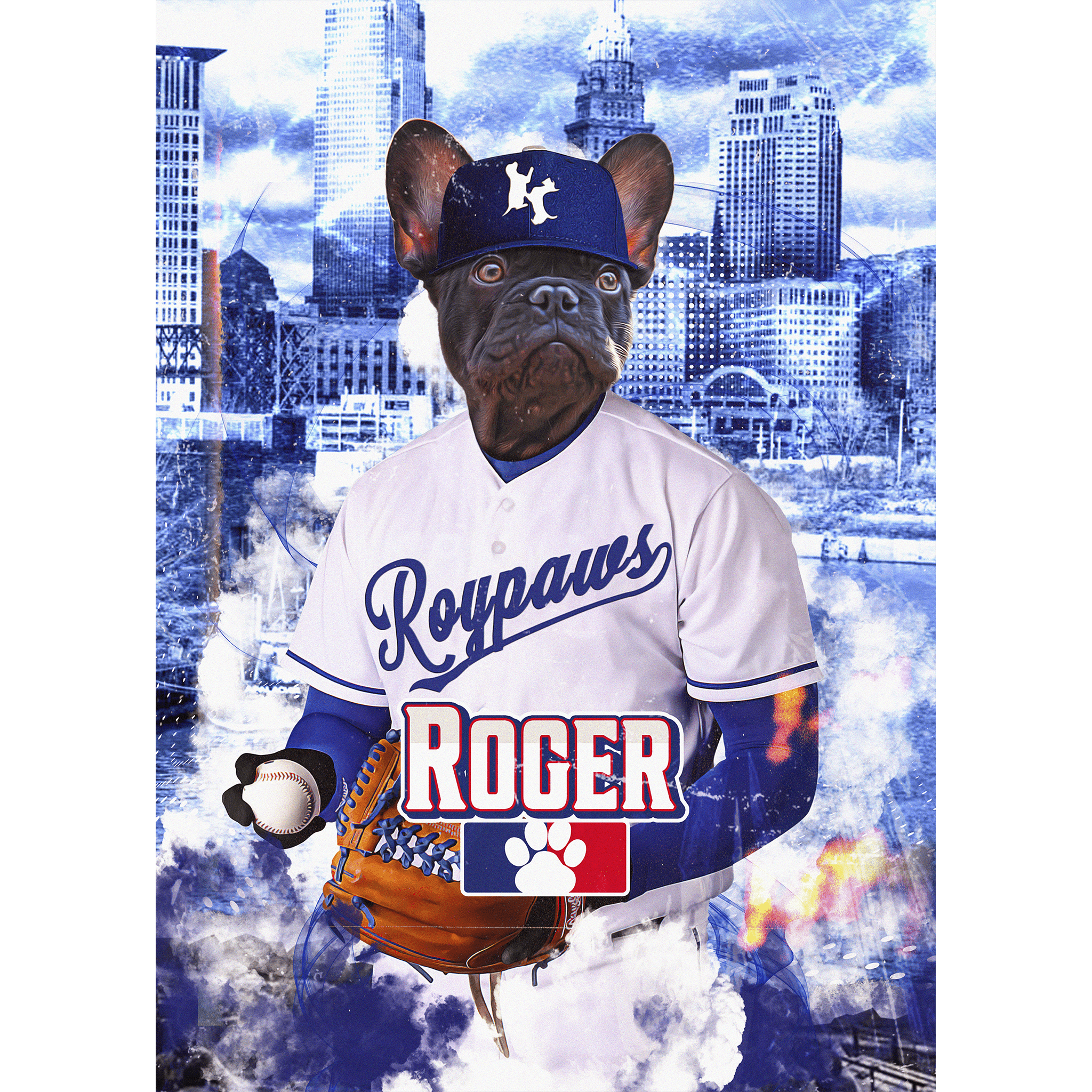 &#39;Kansas City Doggo Royals&#39; Digital Portrait