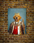 'The King' Personalized Dog Mini Portrait