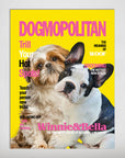 Póster personalizado para 2 mascotas 'Dogmopolitan'