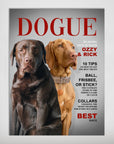 Póster personalizado para 2 mascotas 'Dogue'