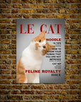 'Le Cat' Personalized Pet Mini Portrait