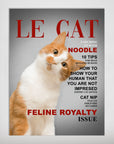 'Le Cat' Personalized Pet Mini Portrait