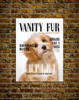 'Vanity Fur' Personalized Pet Mini Portrait