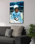 'Manchester City Doggos Football' Personalized Pet Canvas