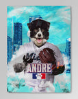 'Miami Doggo Marlins' Personalized Pet Blanket