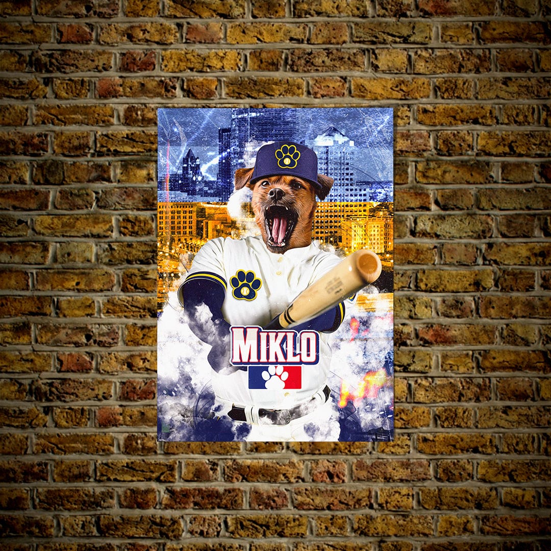 &#39;Milwaukee Brewdoggos&#39; Personalized Pet Poster