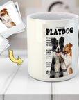 Taza personalizada con 2 mascotas 'Playdog'