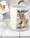 Taza personalizada 2 mascotas 'Playcat'