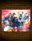 'New England Doggos' Personalized 2 Pet Mini Portrait