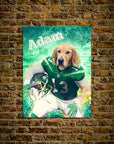 'New York Jet-Doggos' Personalized Pet Mini Portrait