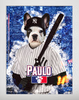 'New York Yankers' Personalized Pet Mini Portrait