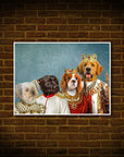 'The Royal Family' Personalized 4 Pet Mini Portrait