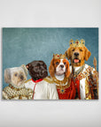 'The Royal Family' Personalized 4 Pet Mini Portrait