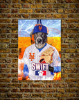 'New York Mets Doggos' Personalized Pet Poster