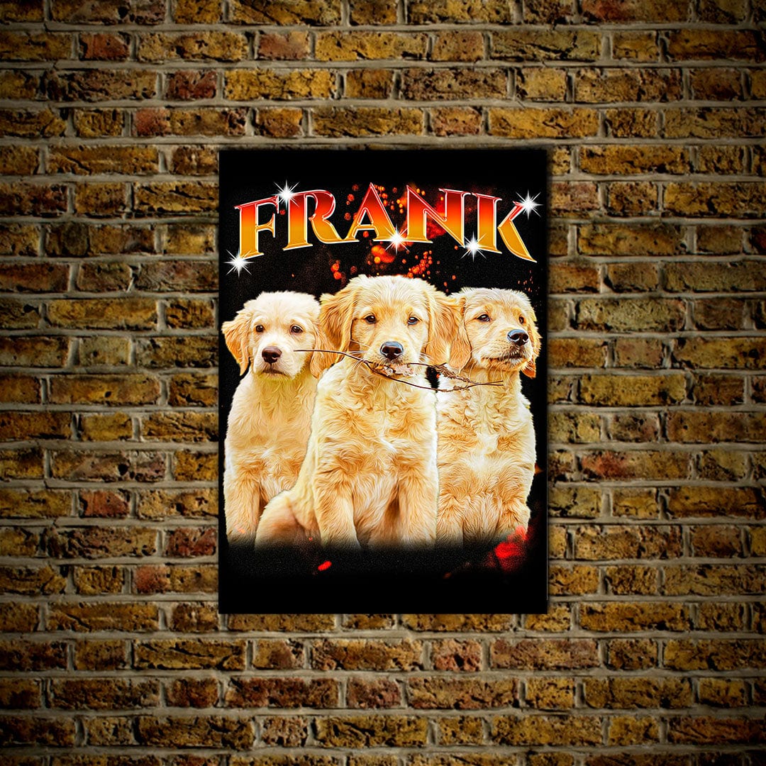 &#39;90&#39;s Bootleg  Personalized Pet Poster