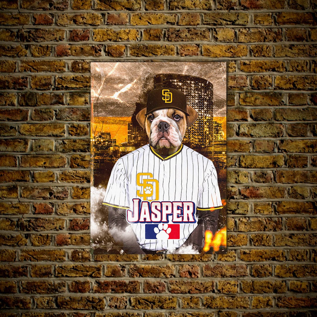 &#39;San Doggo Padres&#39; Personalized Pet Poster