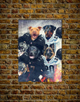 'Las Vegas Doggos' Personalized 4 Pet Poster