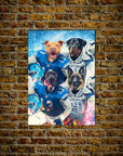 'Detroit Doggos' Personalized 4 Pet Poster