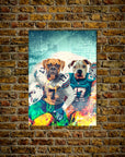 'Miami Doggos' Personalized 2 Pet Poster