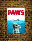 'Paws' Personalized Pet Poster