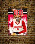 'Houston Rockpaws' Personalized Dog Poster