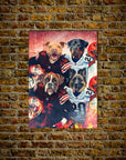 'Cleveland Doggos' Personalized 4 Pet Poster