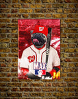 'Washington Nationpaws' Personalized Pet Poster