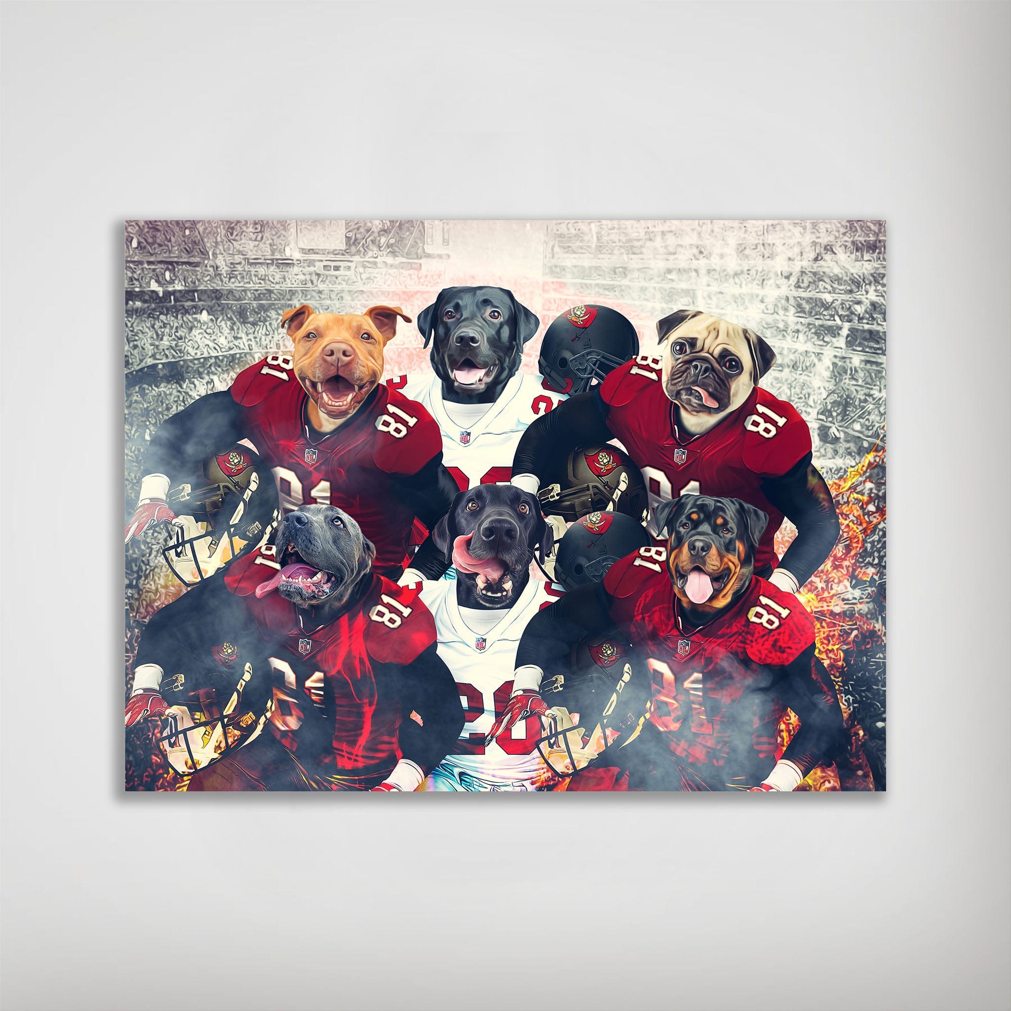 Póster Personalizado para 6 mascotas &#39;Tampa Bay Doggos&#39;