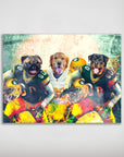 'Green Bay Doggos' Personalized 3 Pet Poster